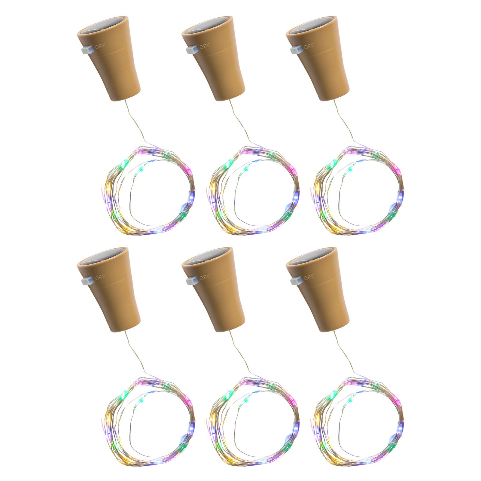 Led Fairy String Lights - Lumières solaires pour bouteilles de vin,