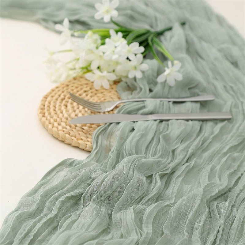 Christmas Table Runner - Semi-Sheer Gaze Fête De Mariage De