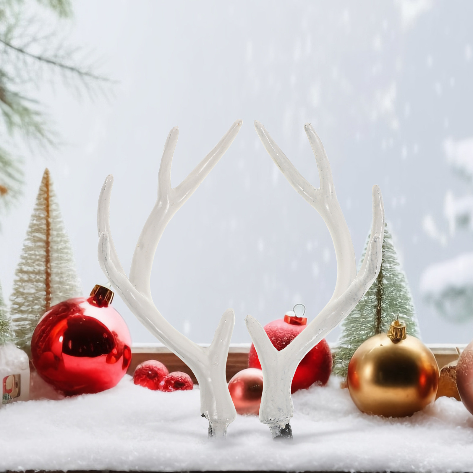 Reindeer Antlers Headband - 1 paire de cornes de cerf