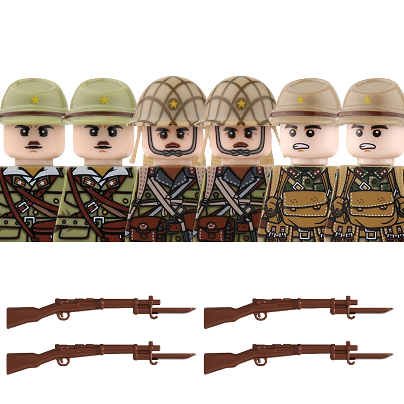 Lego Set City - Figurines de soldats japonais de l'infanterie
