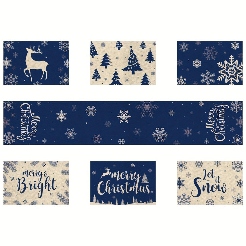 L'ensemble de napperon de Noël - Christmas Table Runner avis et prix