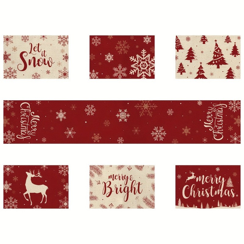 L'ensemble de napperon de Noël - Christmas Table Runner avis et prix