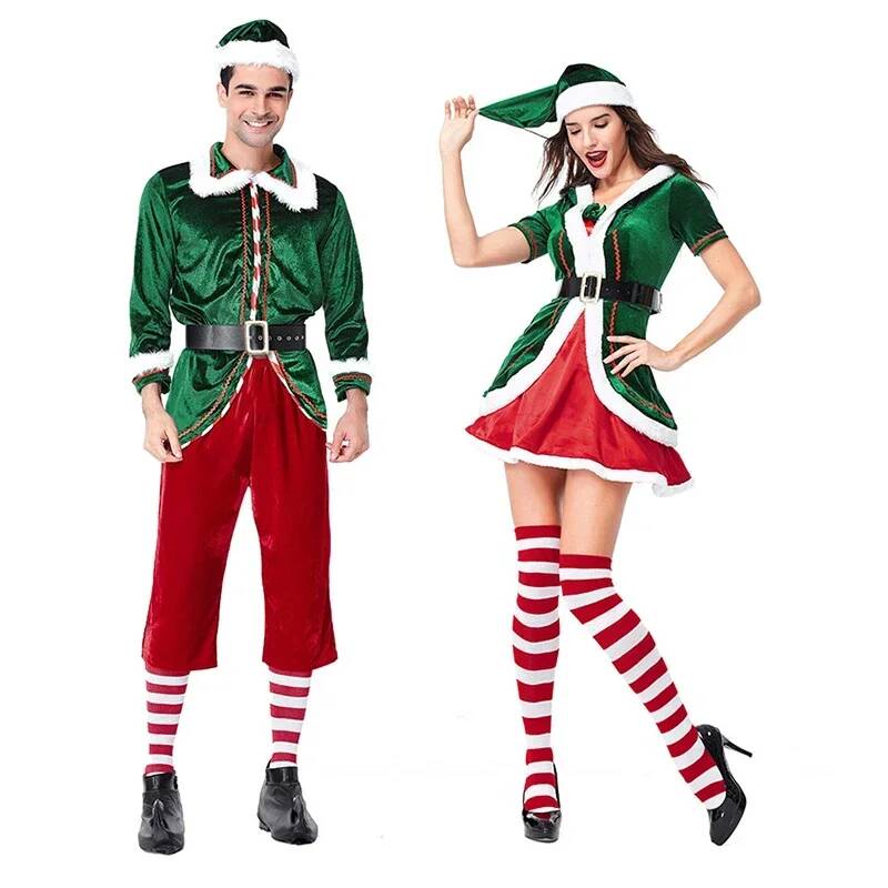 Costume de cosplay Père Noël,  - Elf Costume Christmas avis et prix