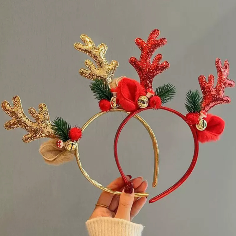 Serre-tête de Noël à Paillette - Reindeer Antlers Headband avis et prix