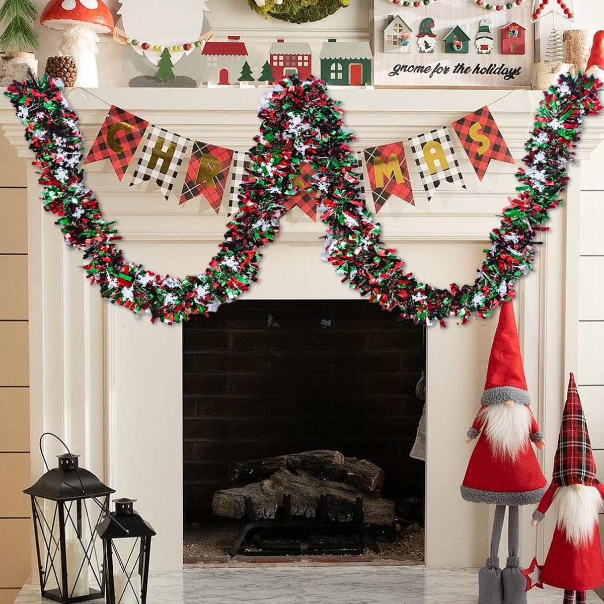 Guirlande de Noël métallique v - Tinsel Garland Decoration avis et prix