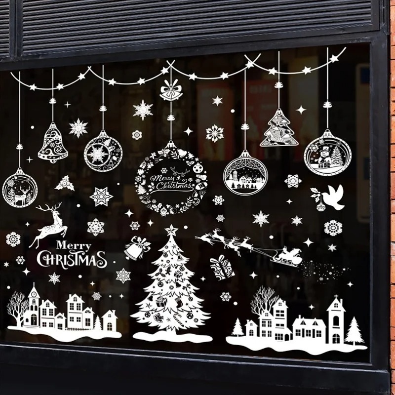 9 feuilles de 243 autocollants - Snowflake Window Decal avis et prix