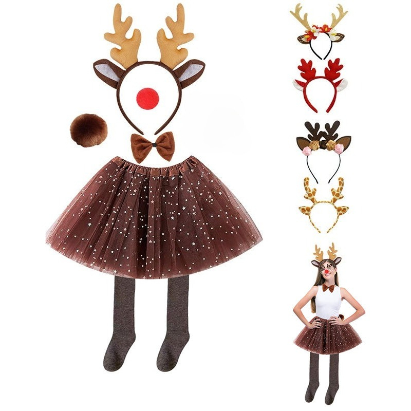 Ensemble de costumes de renne, - Reindeer Antlers Headband avis et prix