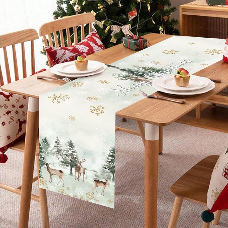 Chemin de table de Noël, décor - Christmas Table Runner avis et prix