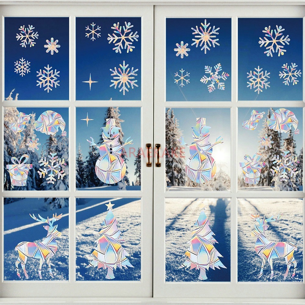2 ensembles d'autocollants éle - Snowflake Window Decal avis et prix