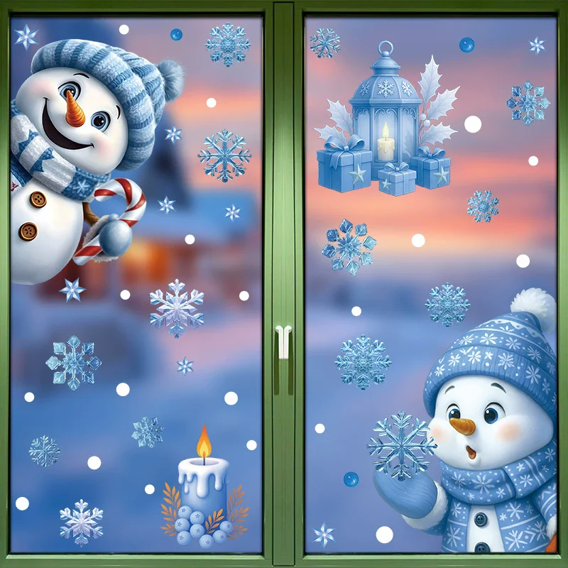 Autocollants statiques de Noël - Snowflake Window Decal avis et prix