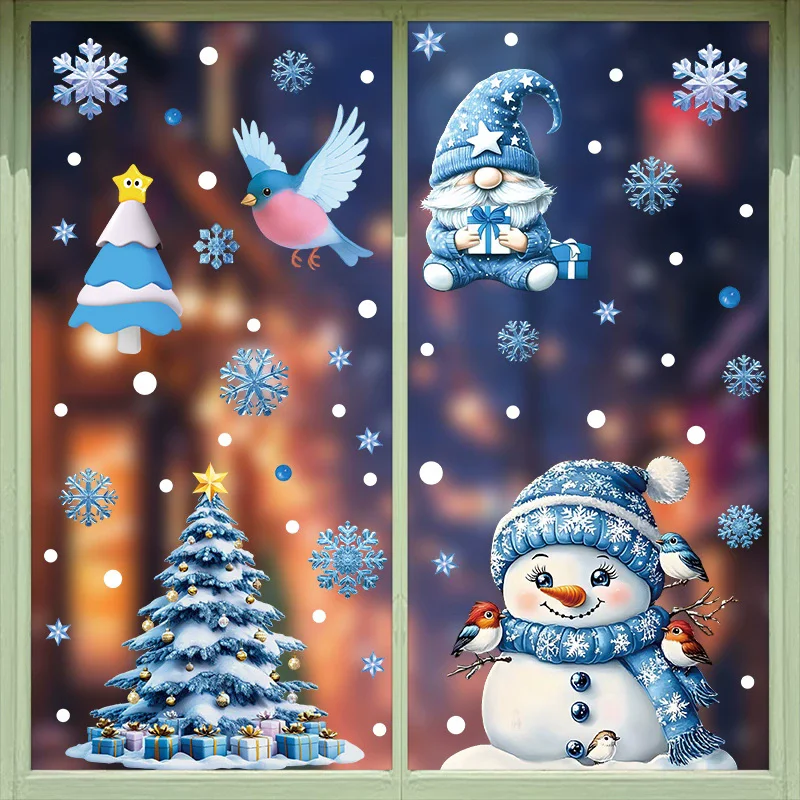Autocollants statiques de Noël - Snowflake Window Decal avis et prix