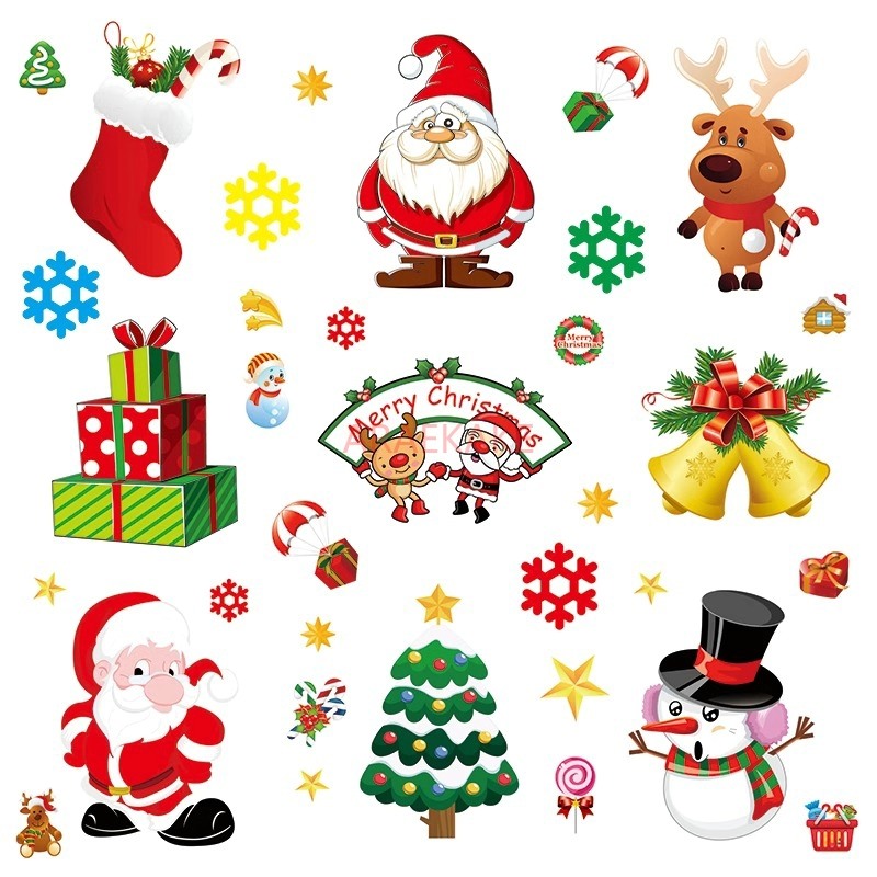 Autocollant statique de noël a - Snowflake Window Decal avis et prix