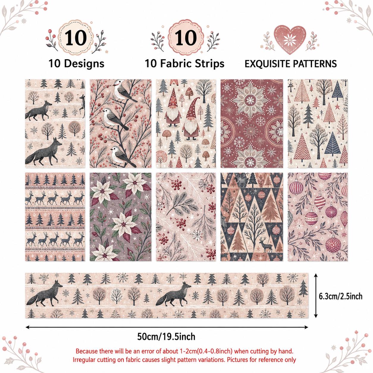 10 bandes de tissu Jelly Roll  - Christmas Table Runner avis et prix