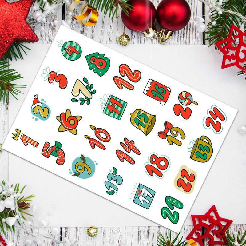 Autocollants Joyeux Noël avec  - Advent Calendar Gift avis et prix