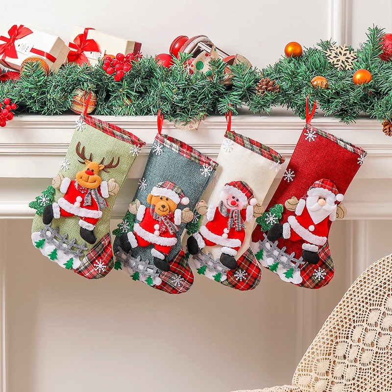 Chaussette de Noël multicolore - Christmas Stocking Hanging avis et prix