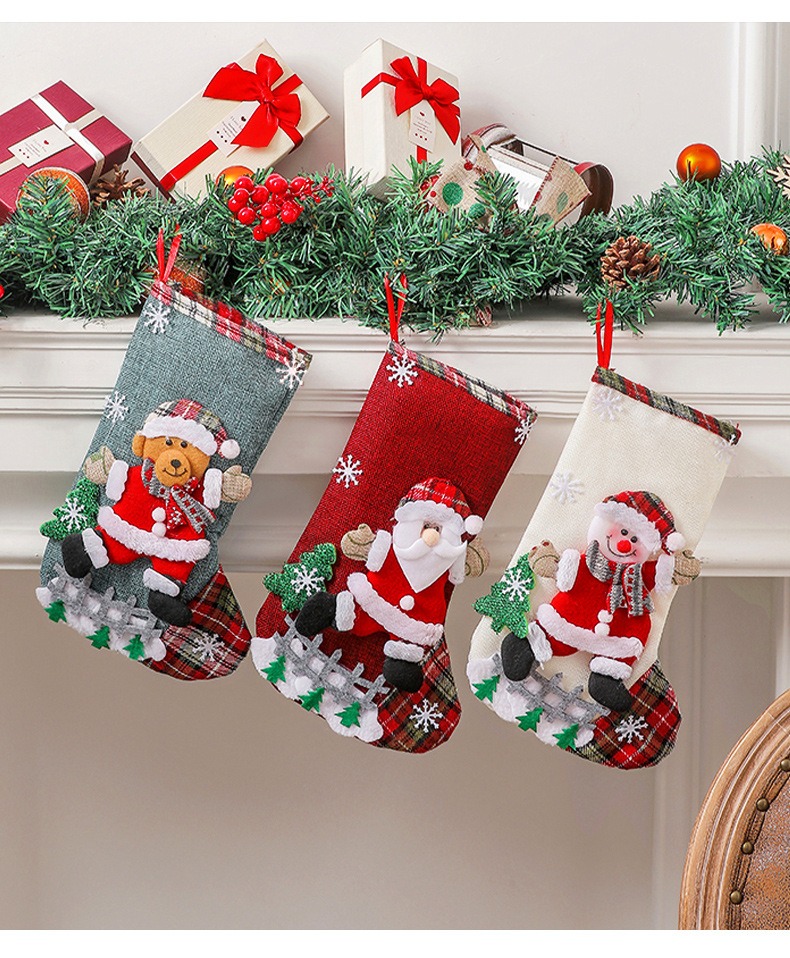 Chaussette de Noël multicolore - Christmas Stocking Hanging avis et prix